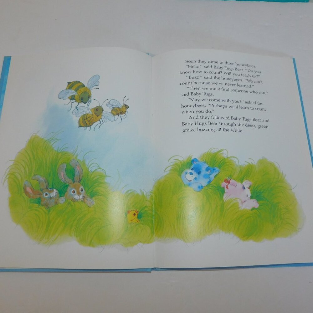 Vintage 1984 Care Bears Hard Cover Books Parker Brothers Set 2 Hugs Tugs Bedtime - Picture 6 of 10